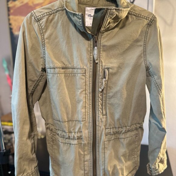 Madewell Olive Green Fleet Utility Jacket - Picture 3 of 6